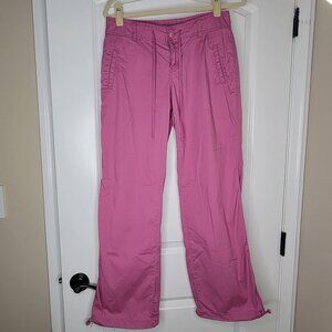 American Eagle Low Rise Lightweight Parachute Pants Pink Baggy Gorpcore Grunge 7